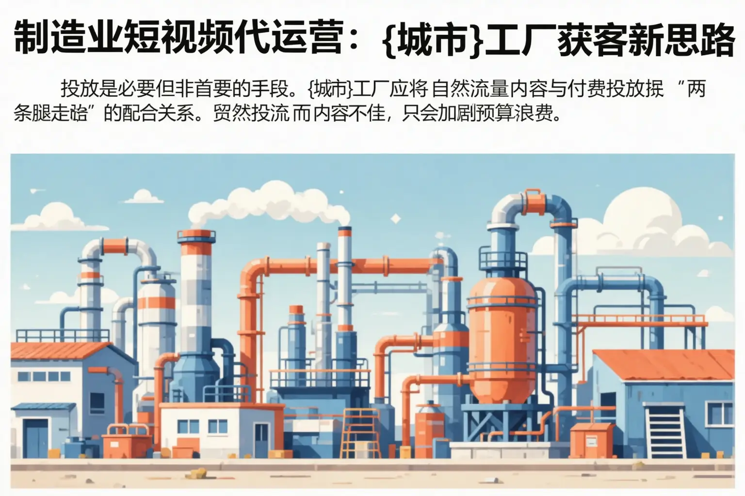 制造业短视频代运营:新和工厂获客新思路